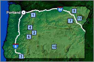 Map of Oregon